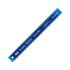 300mm Cork Backed Stainless Steel Ruler Blue